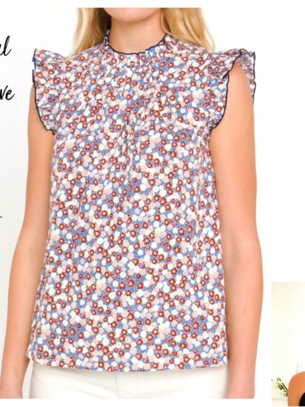 English Factory floral top